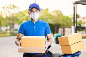 Ilustrasi profesi kurir di era digital